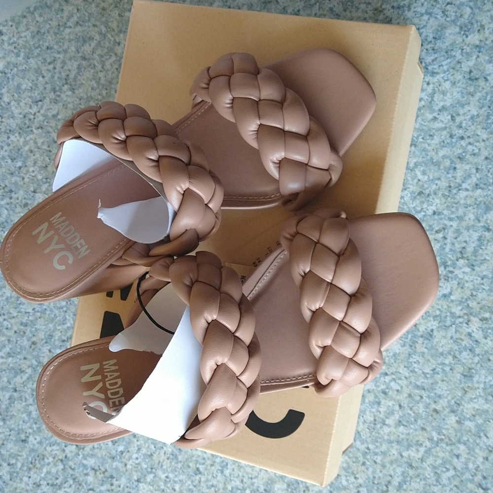 W MN Braided heels Made NYC